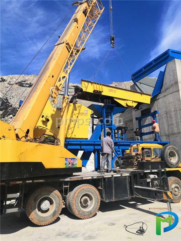 Sandstone production line equipment installation